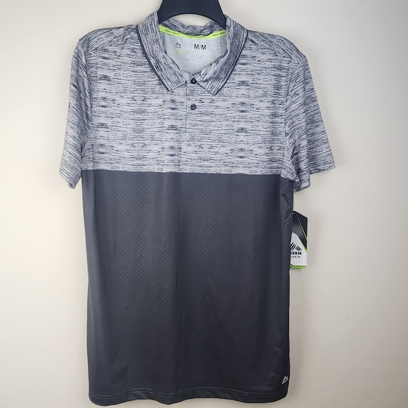 RBX Stay On Course Closed Mesh Gray Polo Men's Medium - Picture 1 of 12